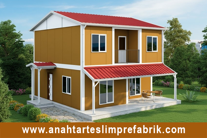 131 metrekare iki katlı prefabrik ev 131 metrekare iki katlı prefabrik ev